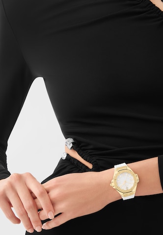 Montre à affichage analogique Philipp Plein Watches en blanc : devant