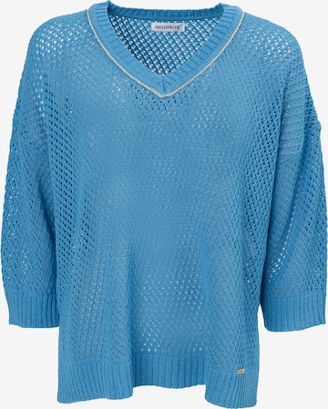 Pull-over Influencer en bleu : devant
