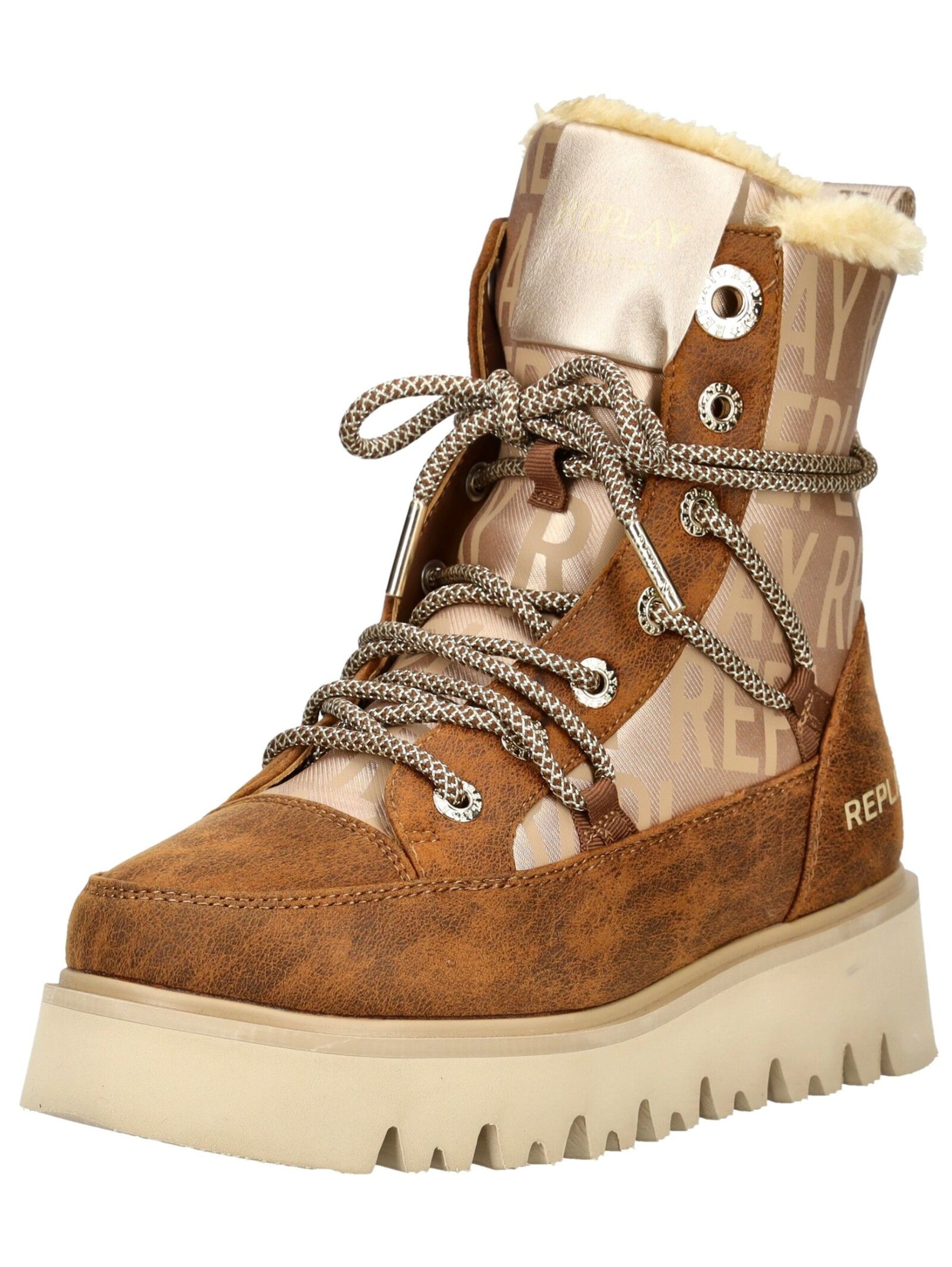 REPLAY Veterlaarsjes in Bruin: voorkant
