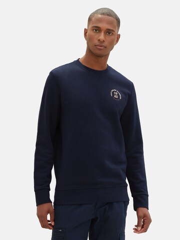 TOM TAILOR Sweatshirt in Blau: predná strana