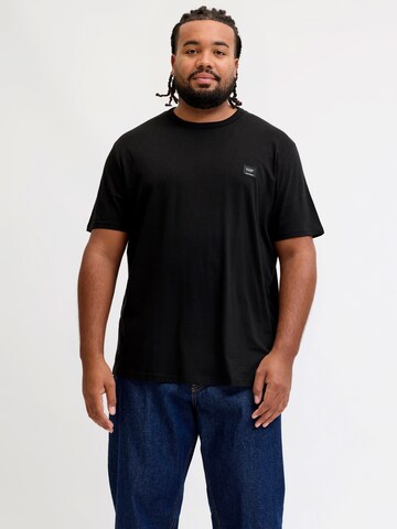 Jack & Jones Plus Μπλουζάκι 'JJCLEVELAND' σε μαύρο: μπροστά