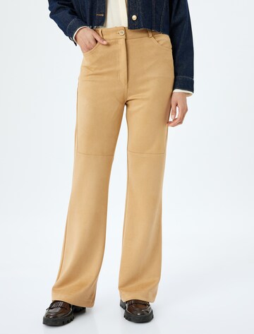 Koton Wide Leg Hose in Beige: Vorderseite