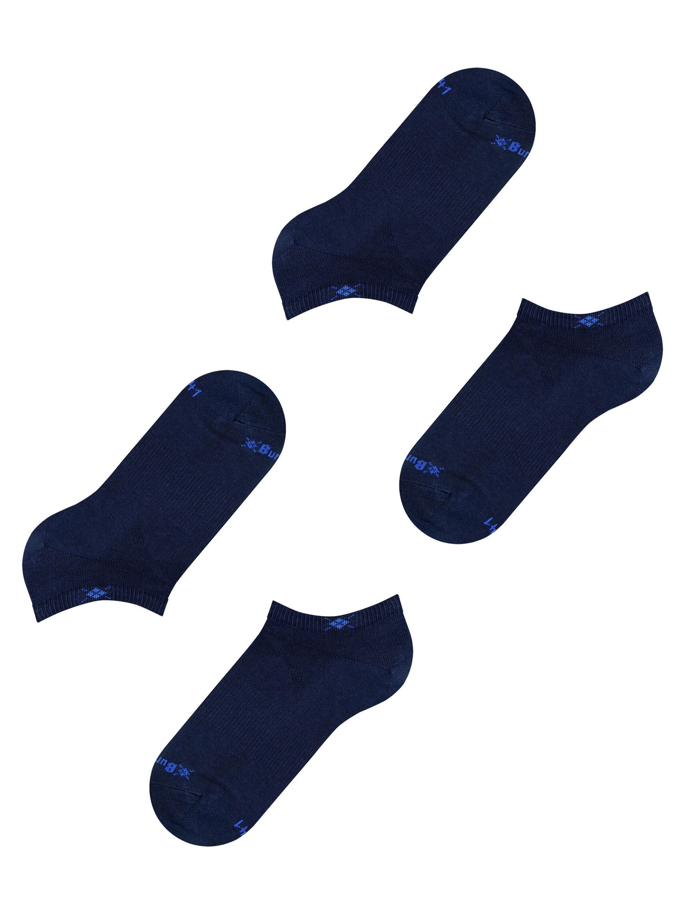 BURLINGTON Ankle Socks 'Everyday 2-Pack' in Blue