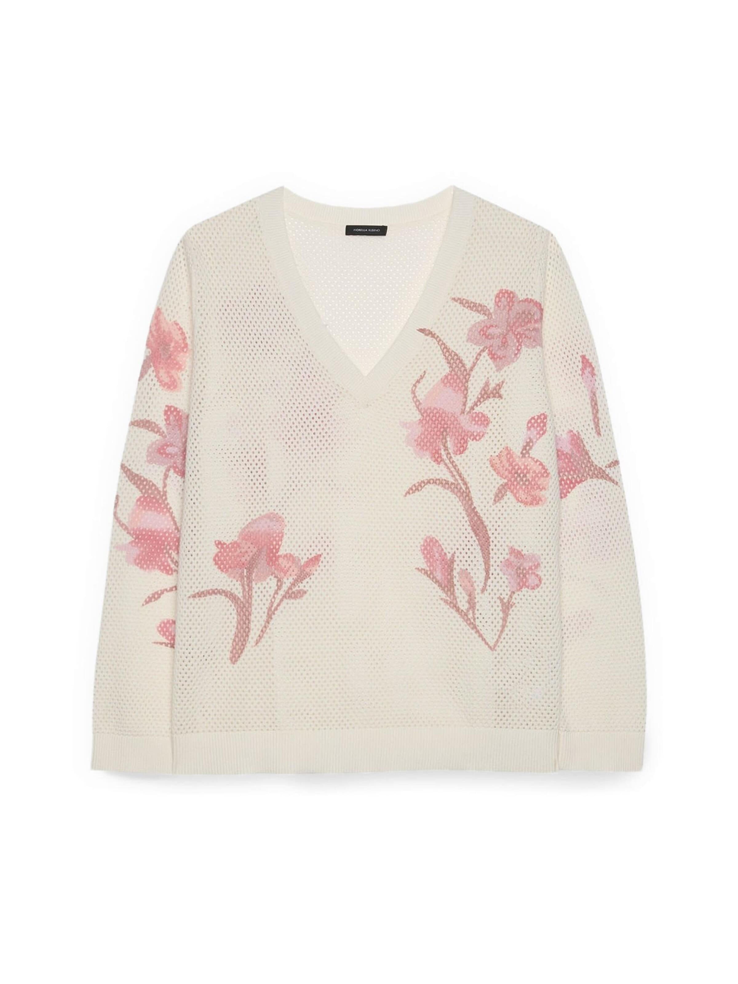 Pull-over Fiorella Rubino en blanc : devant