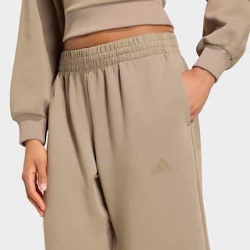 ADIDAS SPORTSWEAR Loose fit Workout Pants in Beige