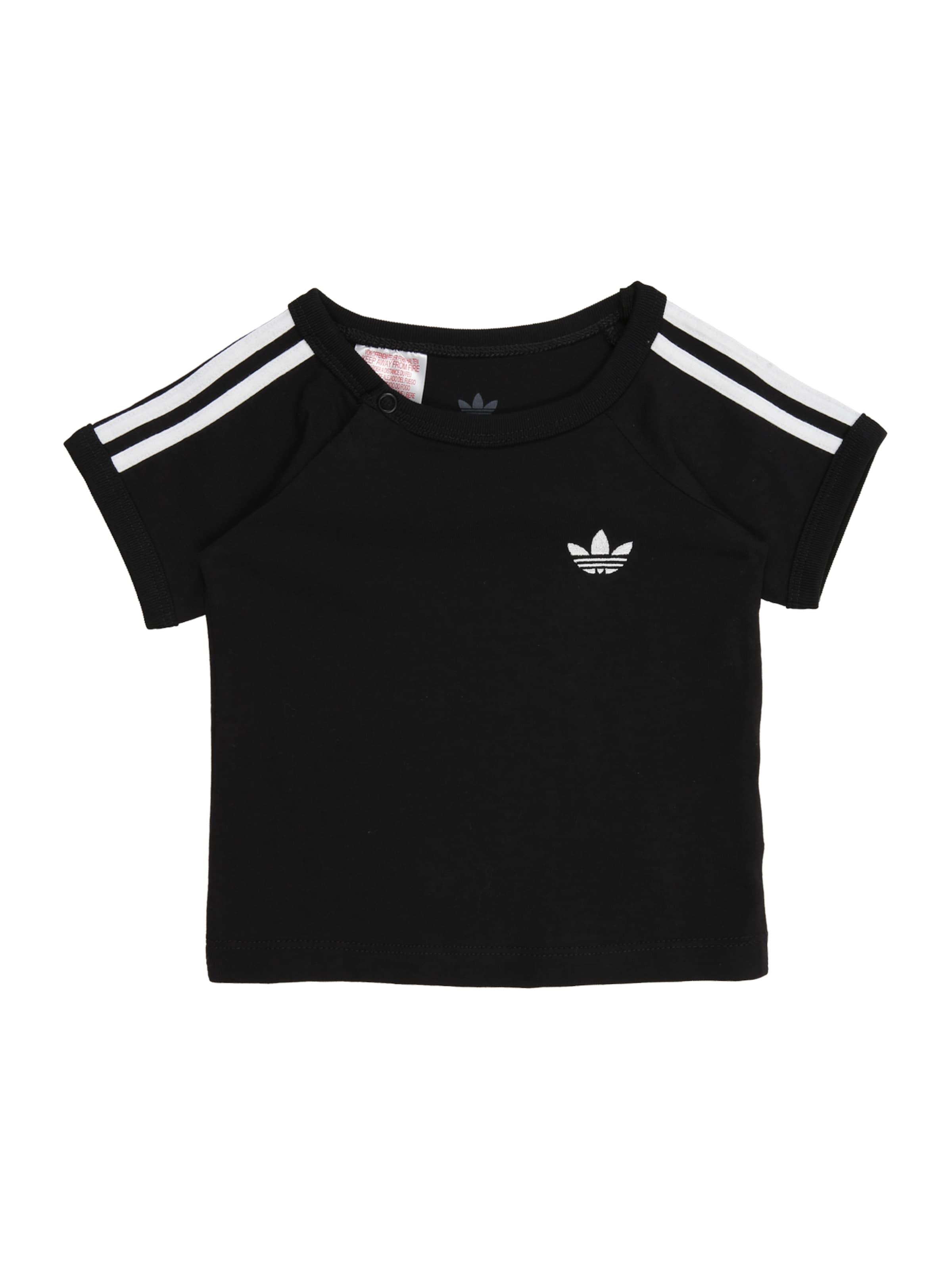ADIDAS ORIGINALS T-shirt i svart: framsida