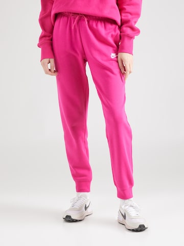 Nike Sportswear Tapered Pants 'Club' in Pink: front