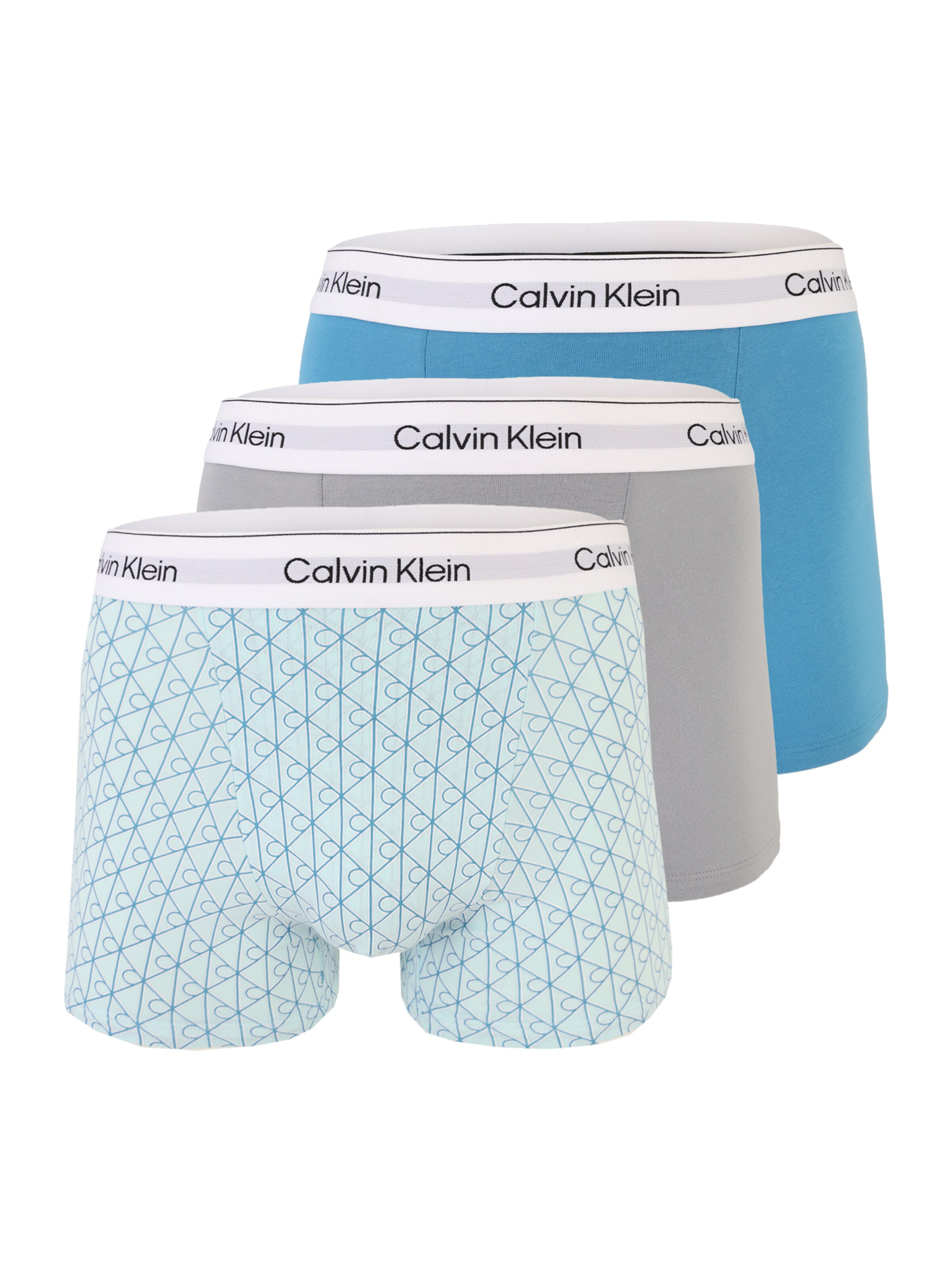 Calvin Klein Underwear Boxershorts i azur / pastellblå / grå / vit, Produktvy