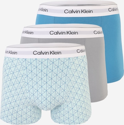 Boxer trumpikės iš Calvin Klein Underwear, spalva – azuro spalva / pastelinė mėlyna / pilka / balta, Prekių apžvalga