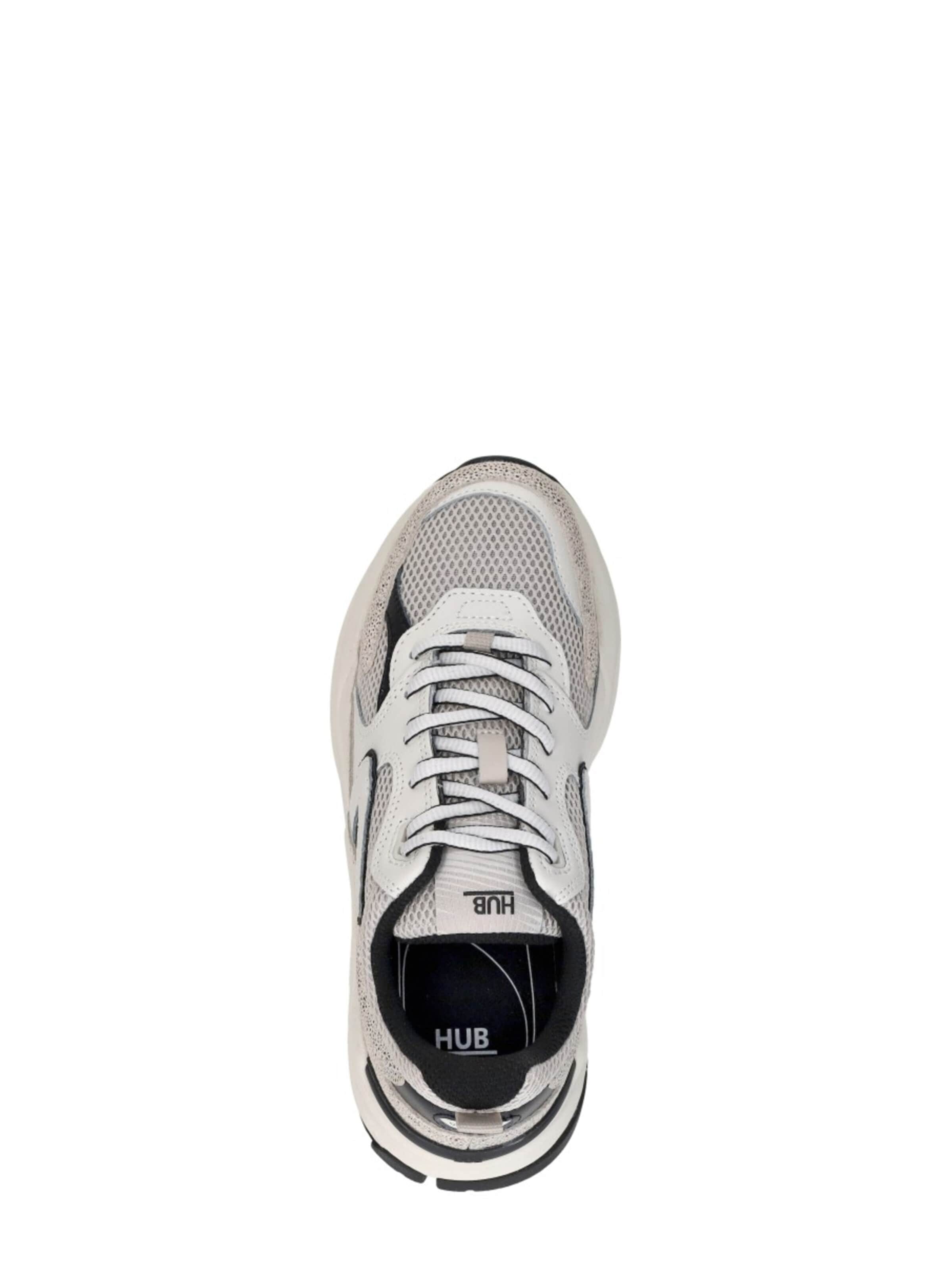 HUB Sneakers laag 'Grid' in Wit
