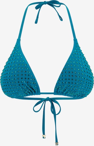 GUESS Bikini Top in Blue: front
