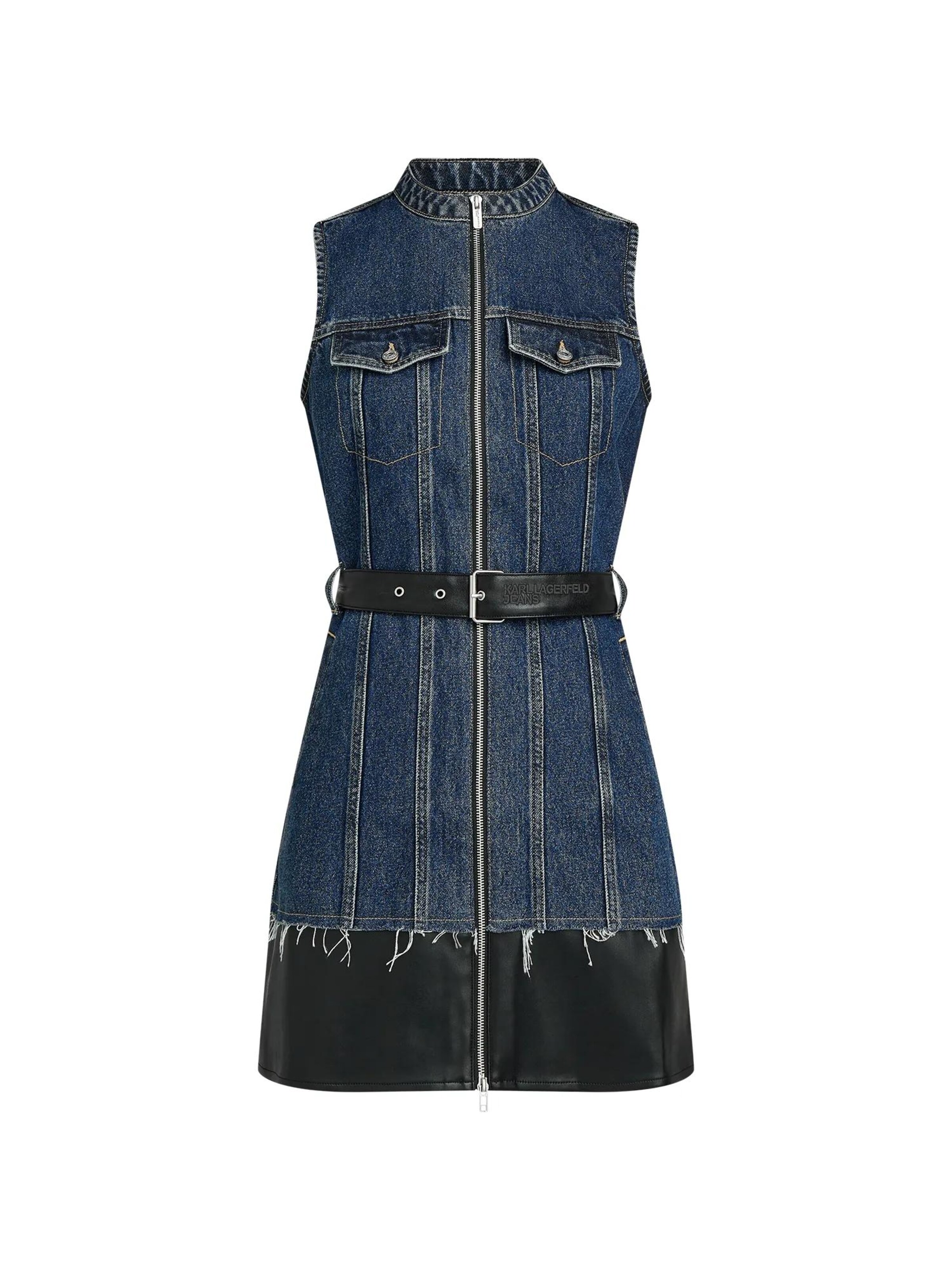 KARL LAGERFELD JEANS Šaty - Modrá: predná strana