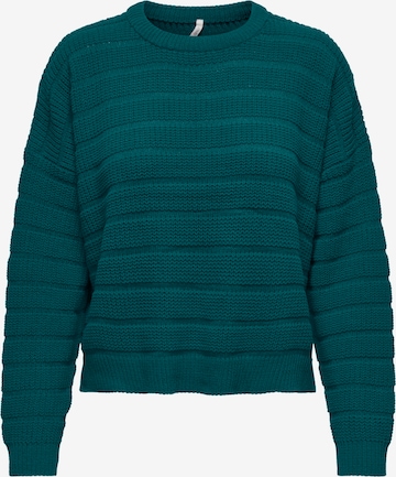 Pull-over 'NEW LERKE' ONLY en bleu : devant