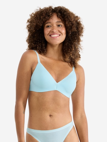 SLOGGI Push-up BH ' Blue ZERO Feel Air THE UP ' in Blauw: voorkant