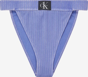 Calvin Klein Swimwear Bikini Bottoms in Blue: front