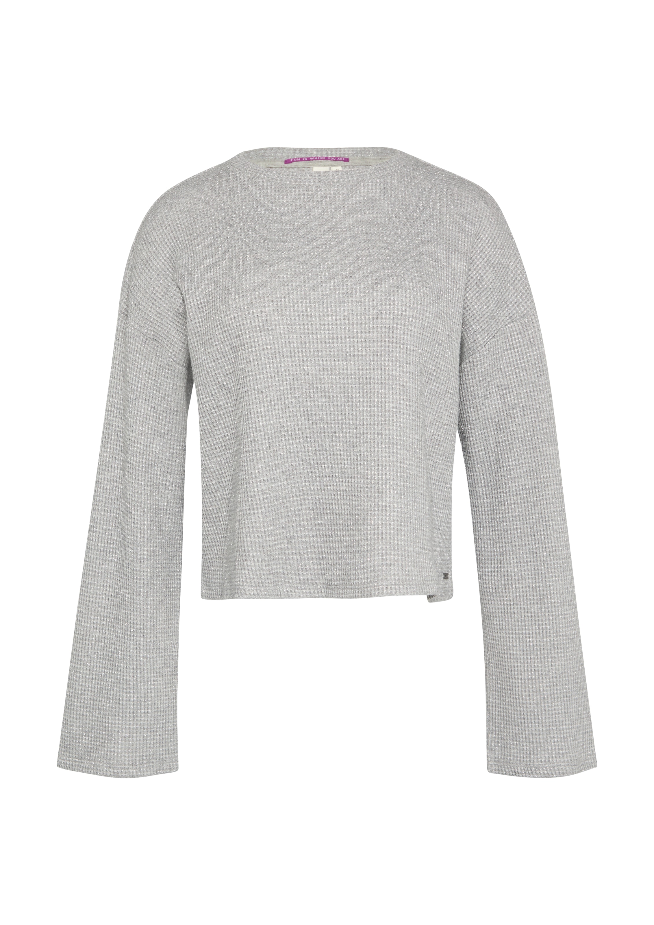 QS Sweatshirt in Grau: Vorderseite