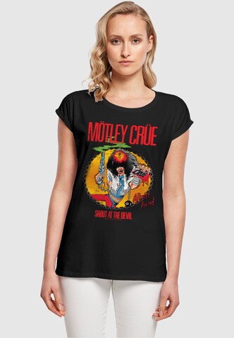 Merchcode T-Shirt 'Motley Crue - Allister Fiend SATD' in Schwarz: Vorderseite