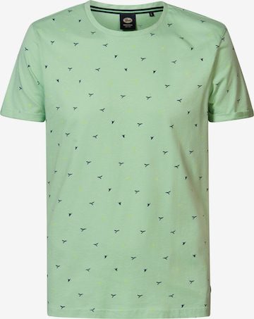 T-Shirt Petrol Industries en vert : devant