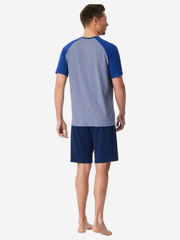 SCHIESSER Pyjama kort in Blauw