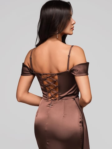 Ombre Evening dress in Brown