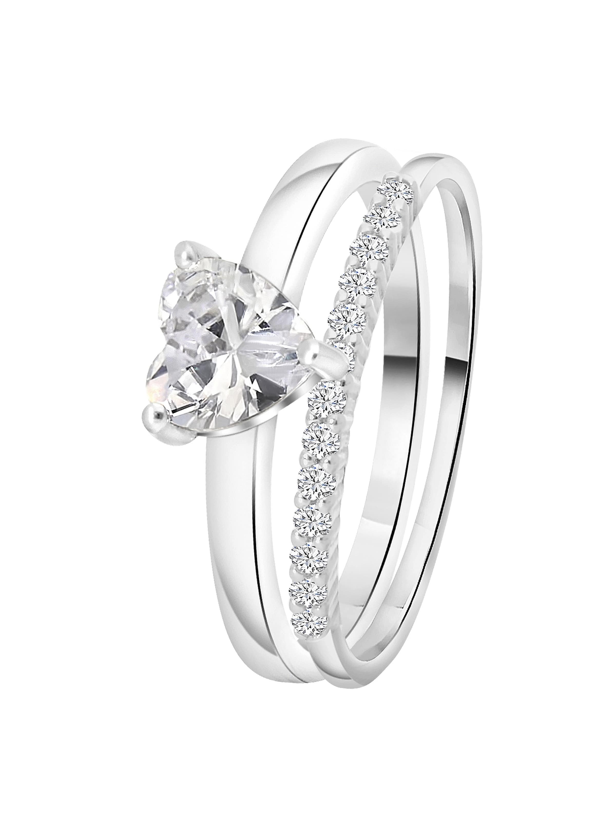 Lucardi Ring in Zilver: voorkant