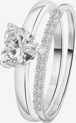 Lucardi Ring in Silver: front