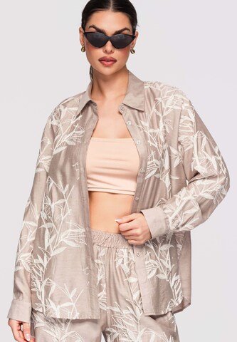 Ombre Blouse in Beige