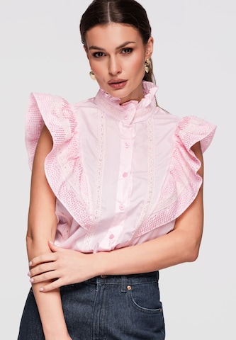 Ombre Blouse in Pink