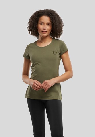 Urban Classics Shirt 'Dog Basic' in Grün: Vorderseite