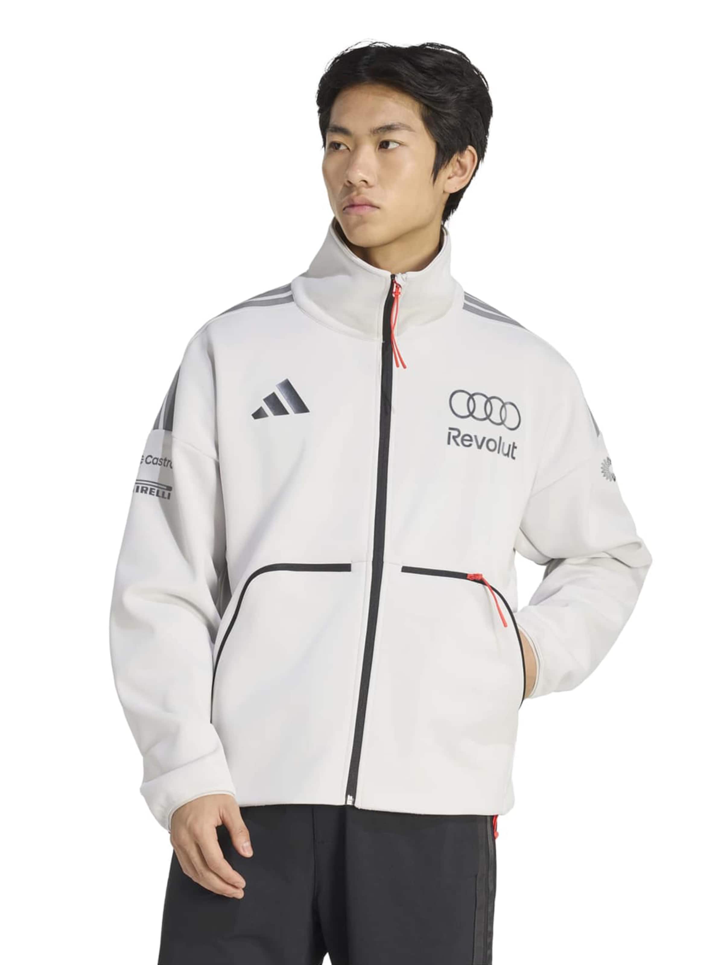 ADIDAS PERFORMANCE - Chaqueta de chándal 'Audi Formula One Team Engineers And Marketing' en blanco: frente