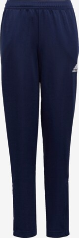 ADIDAS PERFORMANCE Regular Workout Pants 'Entrada 22 Training Bottoms' in Blue: front