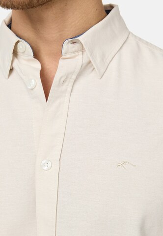INDICODE JEANS Regular Fit Hemd 'Kenner' in Beige