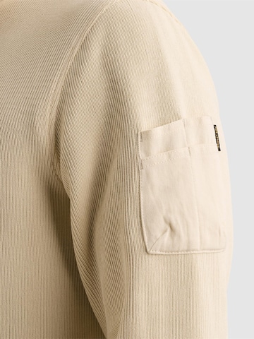 PME Legend Sweatshirt 'Sweatshirt with half-zip and flight pocket' in Beige