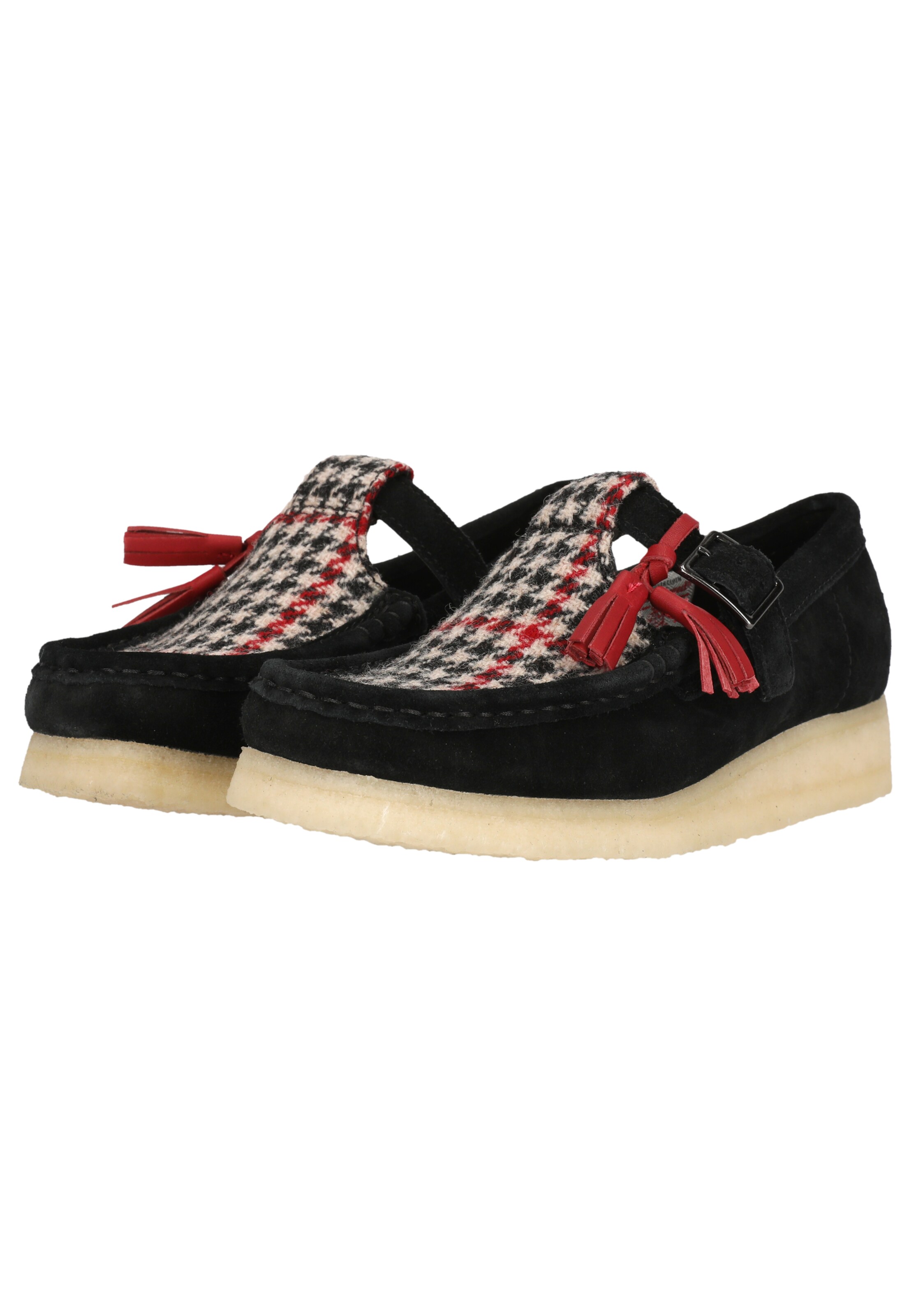 CLARKS Slip-ons 'Wallabee T Bar' in Black