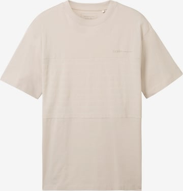 TOM TAILOR DENIM T-Shirt in Beige: predná strana