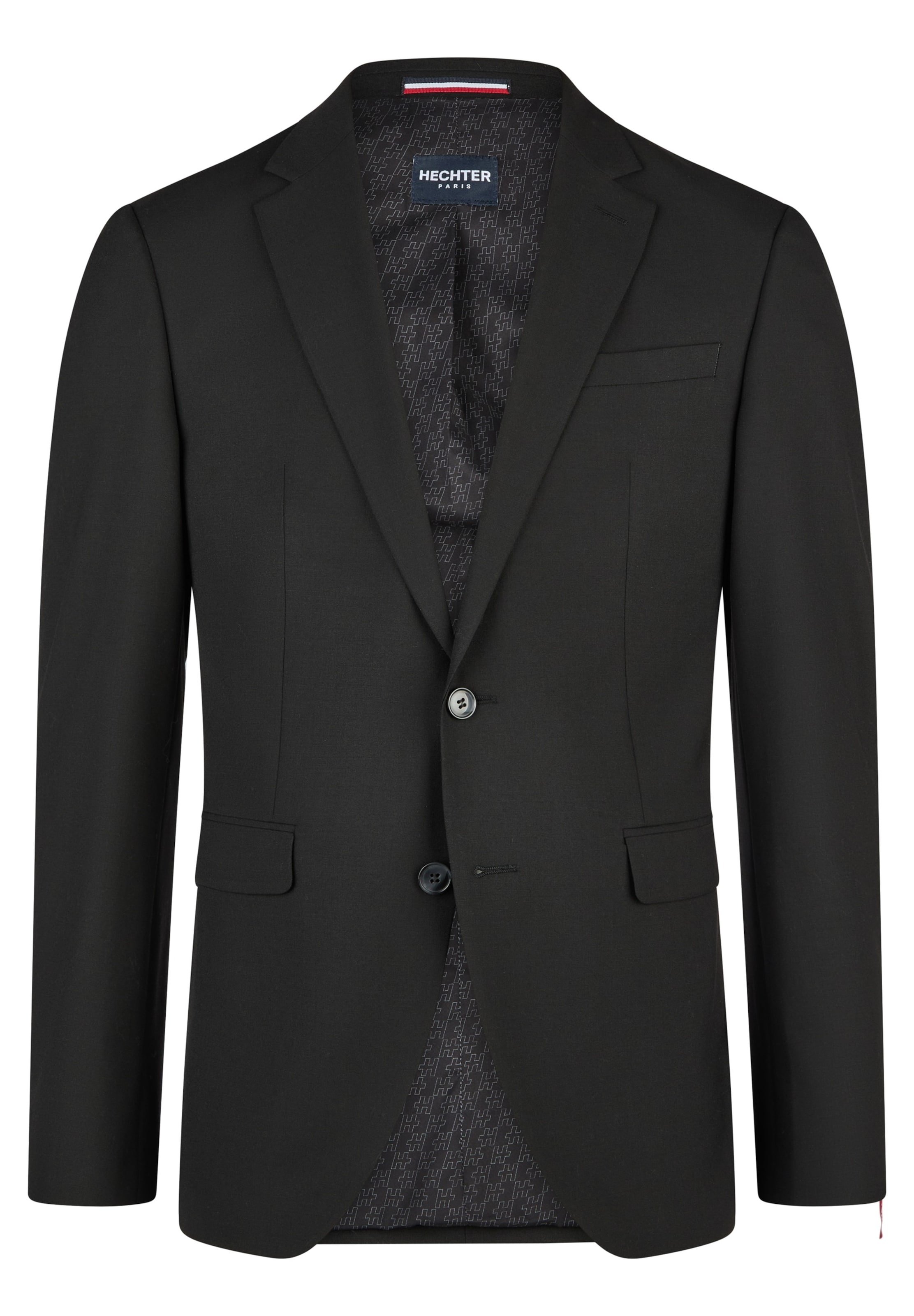 HECHTER PARIS Regular fit Business-colbert in Zwart: voorkant