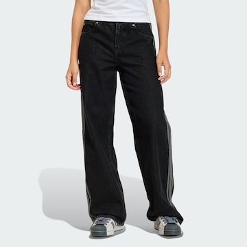 Loosefit Jeans 'Firebird Track' di ADIDAS ORIGINALS in nero: frontale