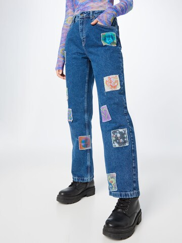 The Ragged Priest Wide leg Jeans 'KOOK' in Blauw: voorkant