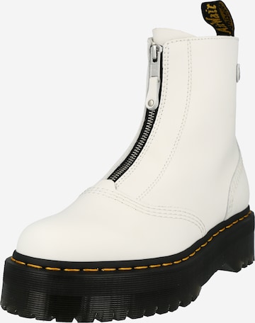 Botine 'Jetta' de la Dr. Martens pe alb: față