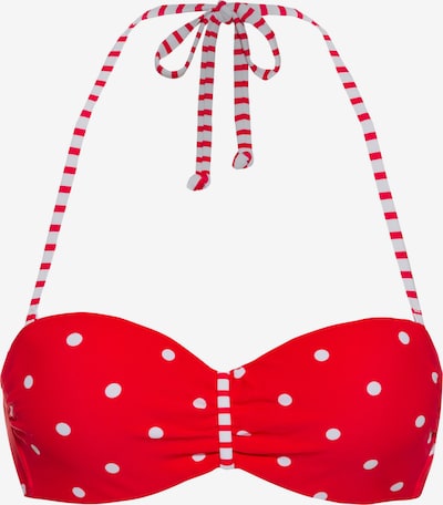 s.Oliver Hauts de bikini 'Audrey' en rouge feu / blanc, Vue avec produit