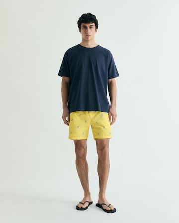 Scalpers Classic Skull Swimsuit ' ' in Gelb: Vorderseite