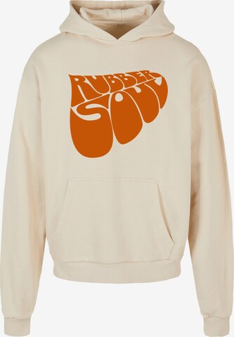 Merchcode Sweatshirt 'Beatles - Rubber Soul' in Beige: voorkant