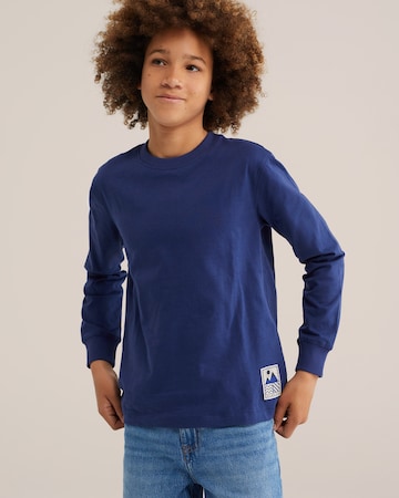 WE Fashion T-shirt i blå: framsida