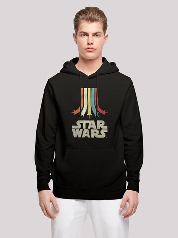 F4NT4STIC Sweatshirt 'Star Wars Retro Rainbow' in Schwarz: Vorderseite