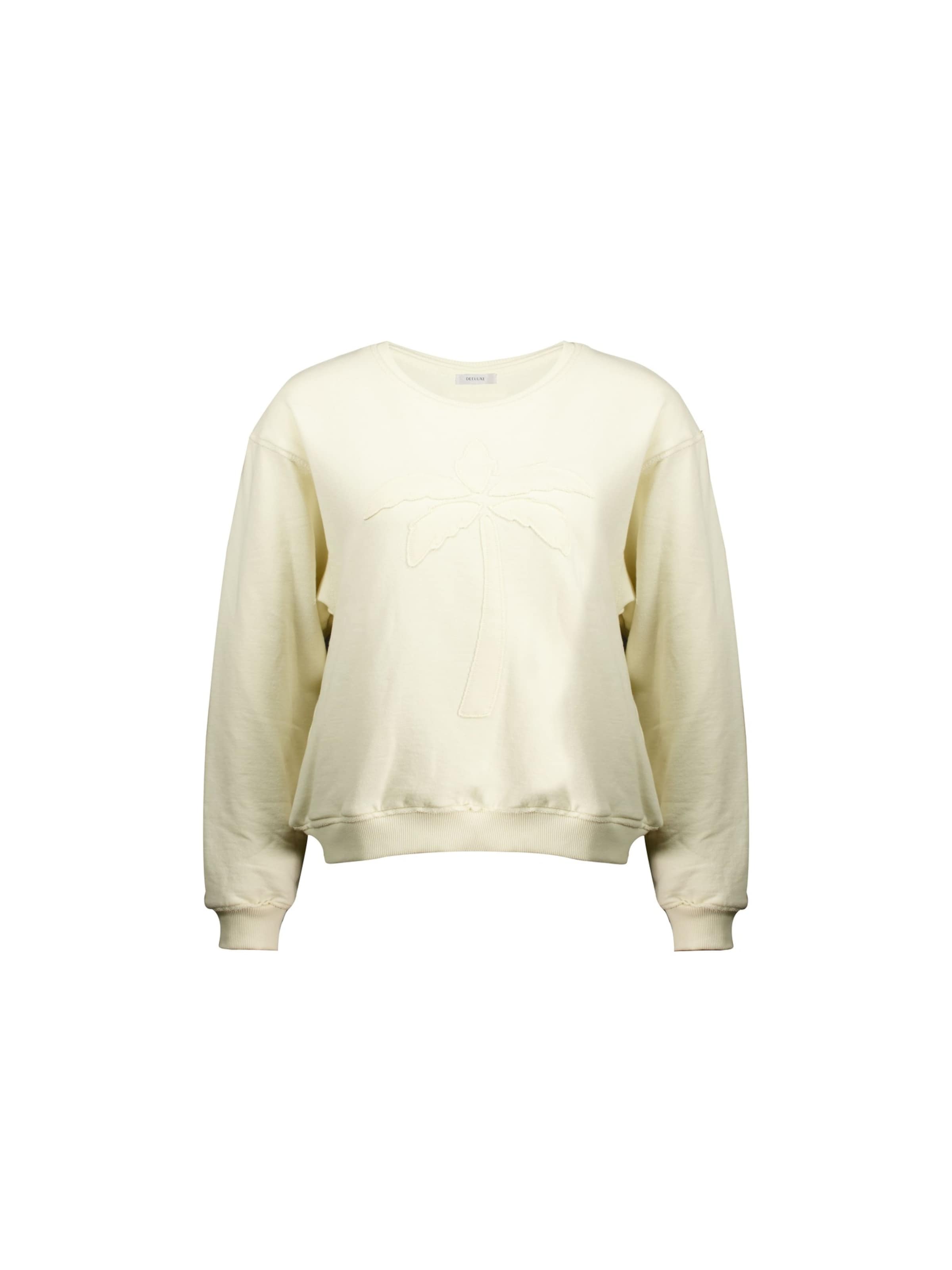 Sweat-shirt 'Teana' Deeluxe en beige : devant