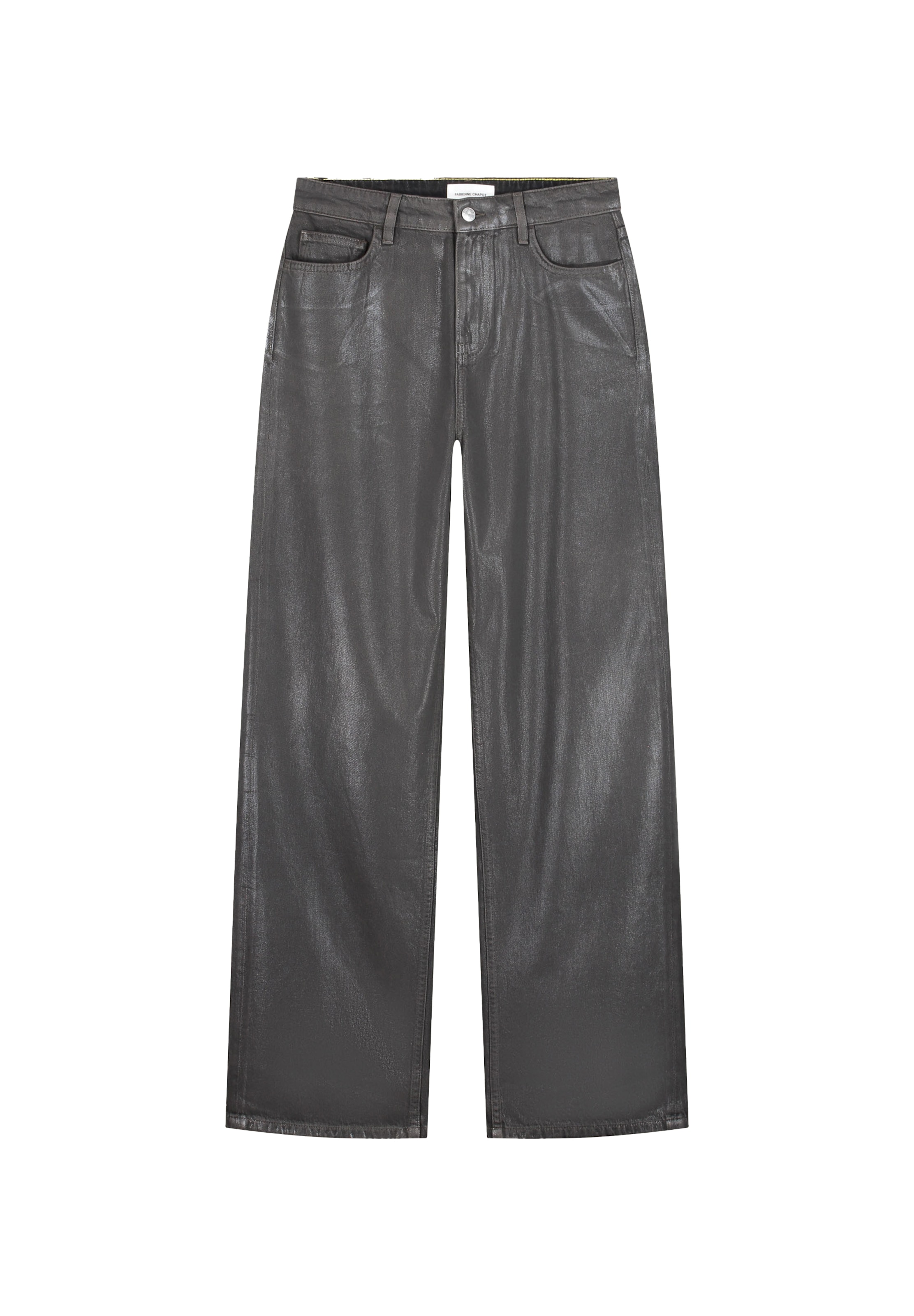 Fabienne Chapot Wide leg Jeans in Grijs: voorkant