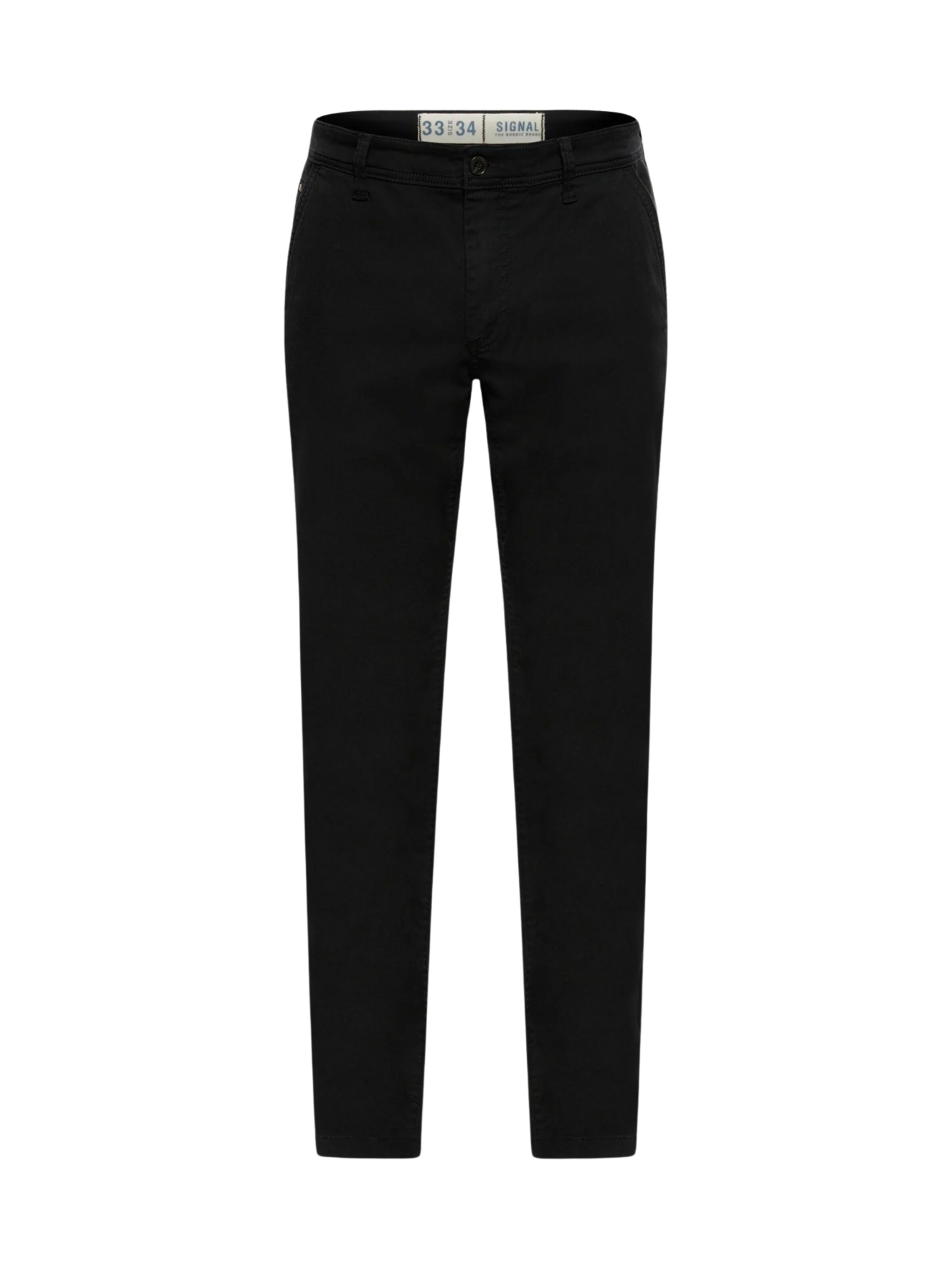 Signal Regular Chinohousut 'Victor' värissä musta: etupuoli