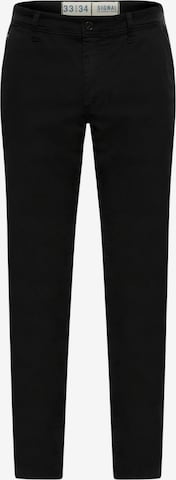 Regular Pantalon chino 'Victor' Signal en noir : devant