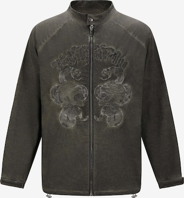 Ed HardyPrijelazna jakna 'Schädel und Schlange' - zelena boja: prednji dio