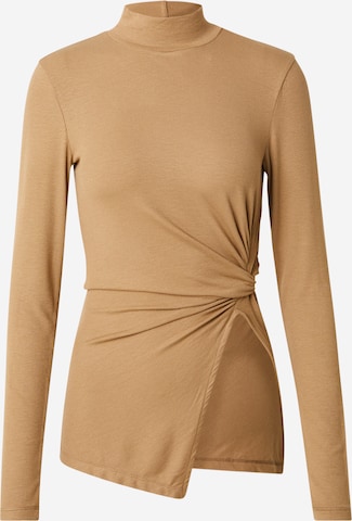 EDITED Футболка 'Anthea' в Коричневый: спереди